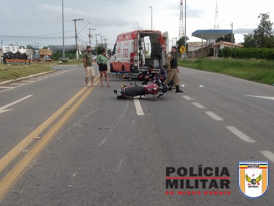 Sucesso Fm Motociclista Fica Ferido Ap S Colis O Carro Na Br